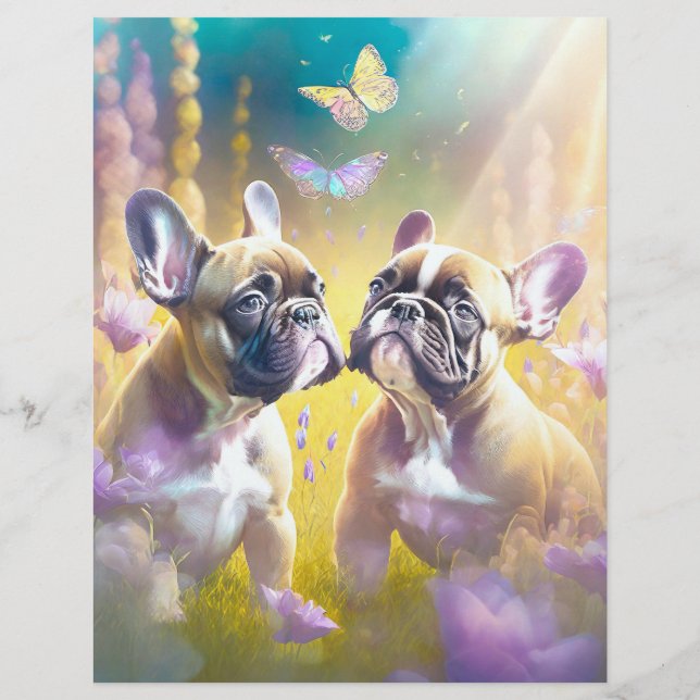 Custom French Bulldog Breeder flyer Pull Tabs (Back)