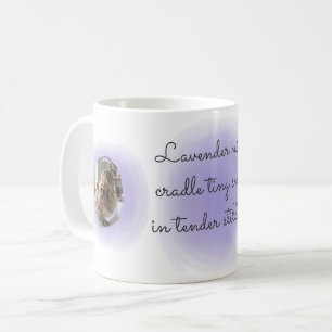 Custom French Bulldog Mug in Lavender Watercolor