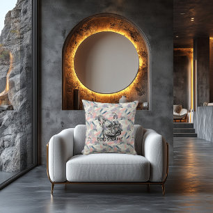 Custom French Bulldog Pillow Abstract Brushstroke