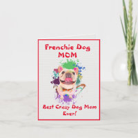Custom Frenchie Mum Best Crazy Dog Lady Digital