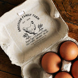 Custom Fresh Eggs Family Farm Rubber Stamp<br><div class="desc">This design was made with your business in mind. It can be used with various packaging styles and wrappers. It catches the eye and conveys a clear brand and message. Customise this design with your details and use it for all your needs. The cover photo has been designed using resources...</div>