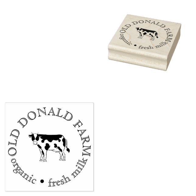 Custom Fresh Farm Small Business Rubber Stamp (Stamped)