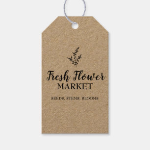 Custom Fresh Flower Market Florist Gift Tags