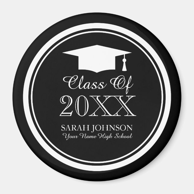Custom fridge magnets for graduation class (Front)