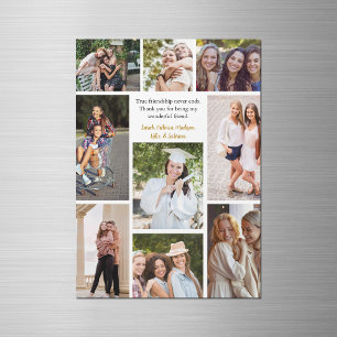 Custom Friends Collage Friendship Magnet Card
