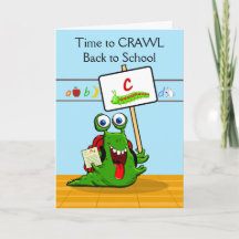 Custom Front, Back to School, Funny Caterpillar