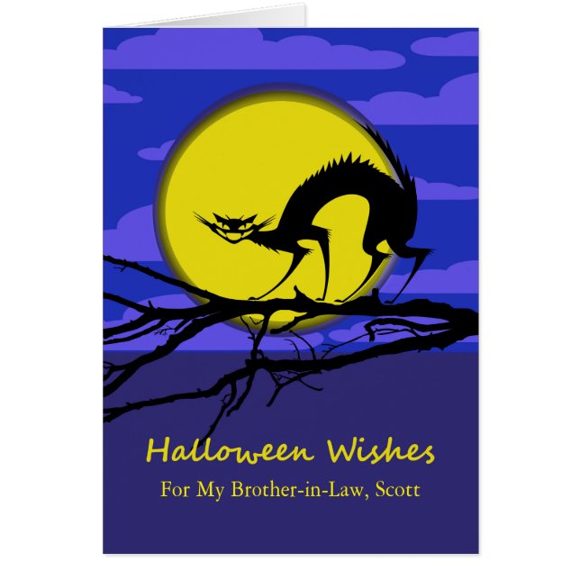 Custom Front Halloween for Brother in Law, Cat (Front)