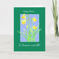 Custom Front Pretty Daffodils for Anyone Norooz