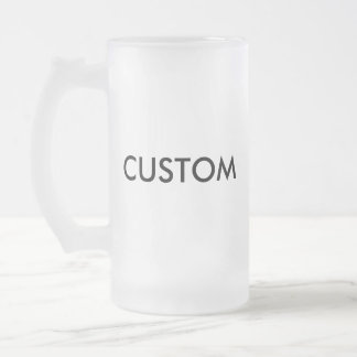 Custom Frosted Beer Glass 16oz Mug