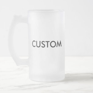 Custom Frosted Beer Glass 16oz Mug