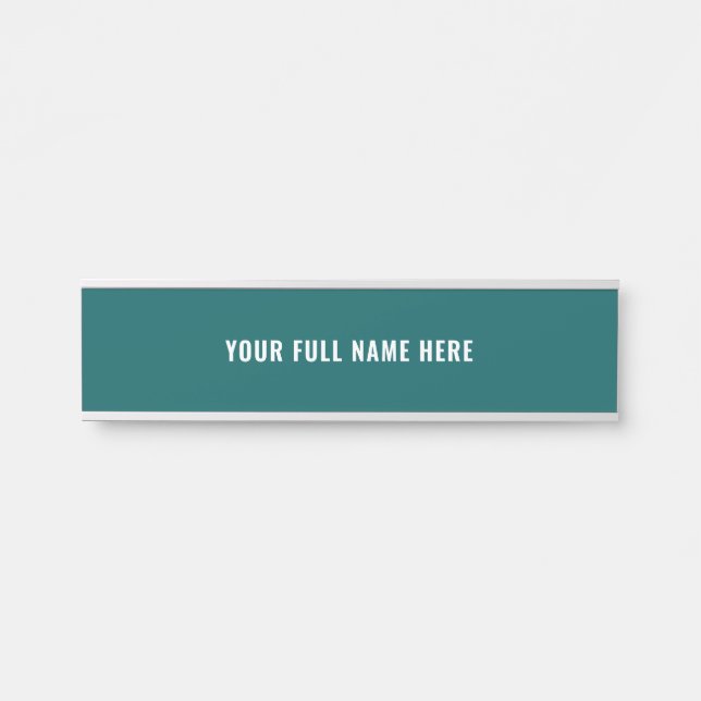 Custom Full Name Door Sign Choose Colours and Font (Front)