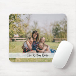 Custom Full Photo Horizontal Personalisation Mouse Pad
