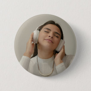Custom Full Photo Modern 6 Cm Round Badge