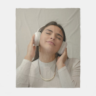 Custom Full Photo Modern   Fleece Blanket