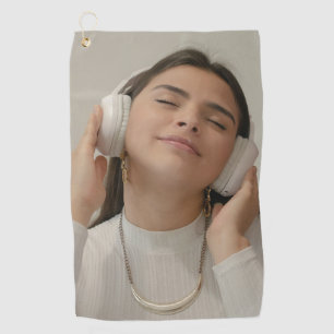 Custom Full Photo Modern Golf Towel