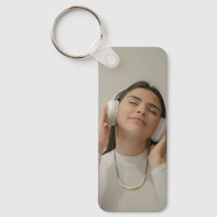 Custom Full Photo Modern Key Ring