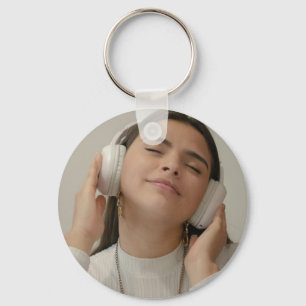 Custom Full Photo Modern Key Ring