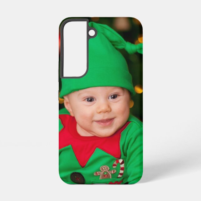 Custom Full Photo Template Simple Modern Minimal Samsung Galaxy S22 Case (Back)