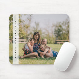Custom Full Photo Vertical Personalisation Mouse Pad
