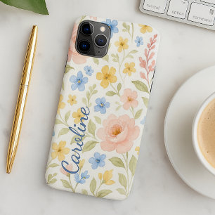 Custom Fun Classy Shabby French Floral Art Pattern iPhone 16 Pro Max Case