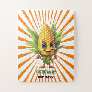 CUSTOM FUN CORN CHARACTER JIGSAW PUZZLE