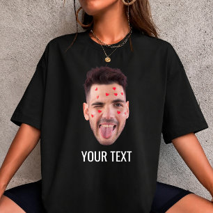 Custom Fun Face Photo For valentines day Gift T-Shirt