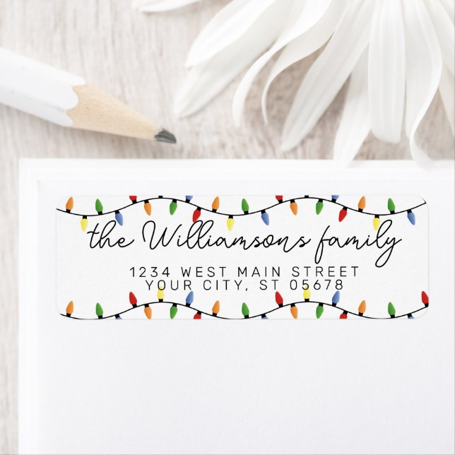 Custom Fun Festive Party String Lights Pattern (Insitu)