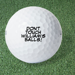 Custom Fun Message and Name Golf Balls