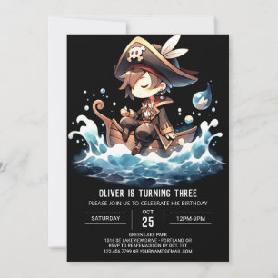 Custom Fun Pirate Birthday Invitation