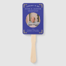 Custom Funeral Fan – Celebration of Life