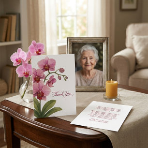 Custom Funeral Thank You Card