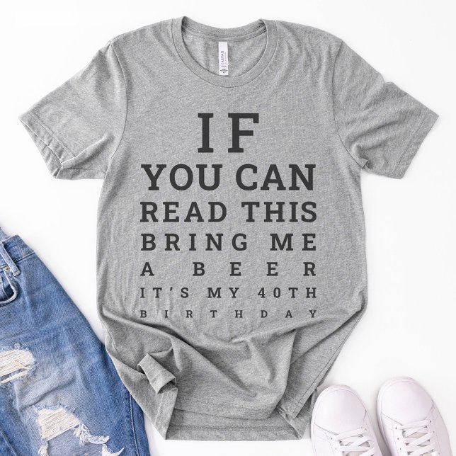 Custom Funny 40th Birthday Turning 40 Drinking T-Shirt (Creator Uploaded)