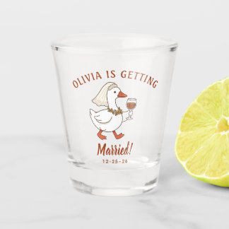 Custom Funny Bride Duck Bachelorette Party Favors Shot Glass