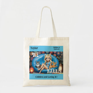 Custom Funny Childless Cat Ladies KAMALA 2024  Tote Bag