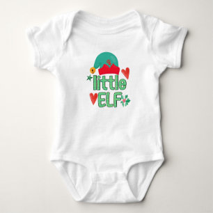 Custom Funny Christmas Santa's Little Elf Toddler Baby Bodysuit