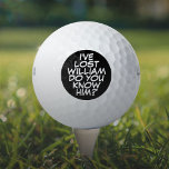 Custom Funny Comic Book Lost Golf Balls<br><div class="desc">Never mix up your balls again!  Personalise the name to create unique golf balls designed to put a wham,  bang,  zap into anyone's game. Designed by Thisisnotme©</div>