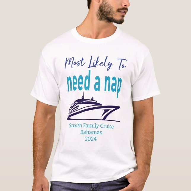 Custom Funny Cruise Ship T-Shirt (Front)