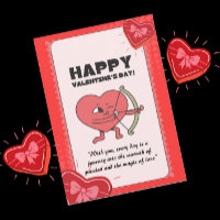 Custom Funny Cupid Valentine’s Day Heart Degien