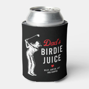 Custom Funny Dad’s Birdie Juice Golf Can Cooler