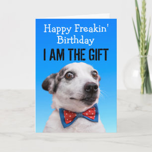 Custom Funny Dog Birthday Card 