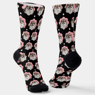 Custom Funny Dog Photo Socks