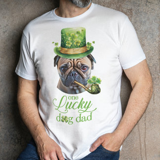 Custom Funny Dog photo St. Patrick's Day T-Shirt