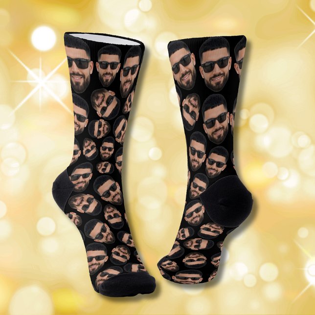 Custom Funny Face Photo All Over  Socks (Creator Uploaded)