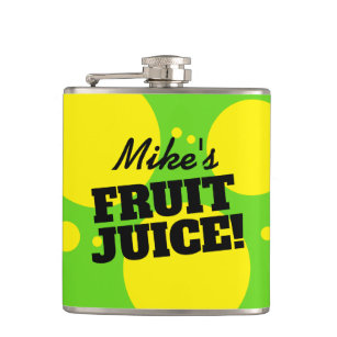 Custom funny fruit juice drink flask gift