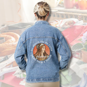 Custom Funny Gifts for Busy Working Single Moms Denim Jacket