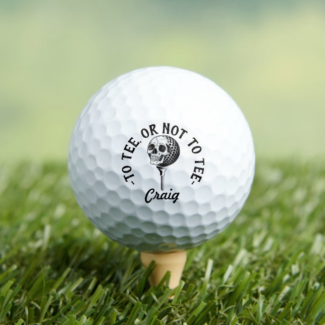 Custom Funny Golfer Quote Simple Golf Balls (Insitu Tee)