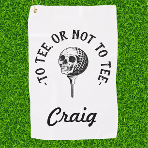 Custom Funny Golfer Quote Simple Golf Towel