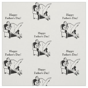 Custom Funny Happy Fathers Day Fabric Cotton