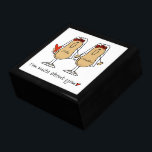 Custom Funny Lesbian Wedding Gift Box<br><div class="desc">This custom gay wedding gift box features two peanut brides,  dressed in bridal veils,  with the caption,  I'm Nuts About You. You can personalise this lesbian wedding gift box with the names of the two brides.</div>