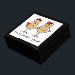 Custom Funny Lesbian Wedding Gift Box<br><div class="desc">This custom gay wedding gift box features two peanut brides,  dressed in bridal veils,  with the caption,  I'm Nuts About You. You can personalise this lesbian wedding gift box with the names of the two brides.</div>